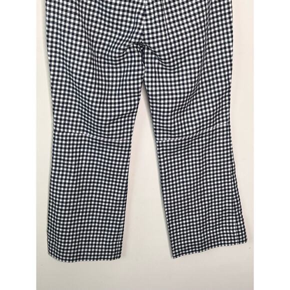 J.Crew Hayden Lined Gingham Kick Out Cropped Linen Pants Women's Size 2 - Picture 7 of 10